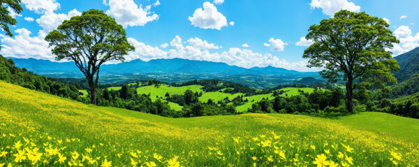 Fototapeta premium field and sky