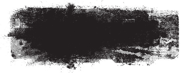 Glitch distorted geometric shape . Noise destroyed logo . Trendy defect error shapes . Glitched frame .Grunge textured . Distressed effect .Vector shapes with a halftone dots screen print texture.