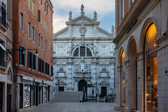Chiesa di San Moise church in Venice, Italy