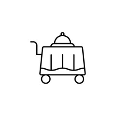 trolley icon. outline icon