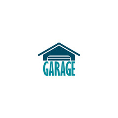 Garage Door Logo Icon isolated on white background