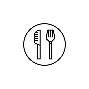 recommend clip art: spoon and fork icon. outline icon