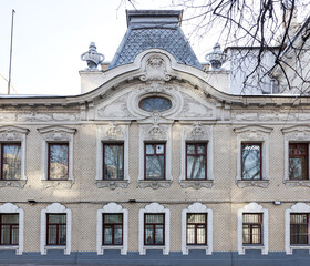 facade of the building with loft