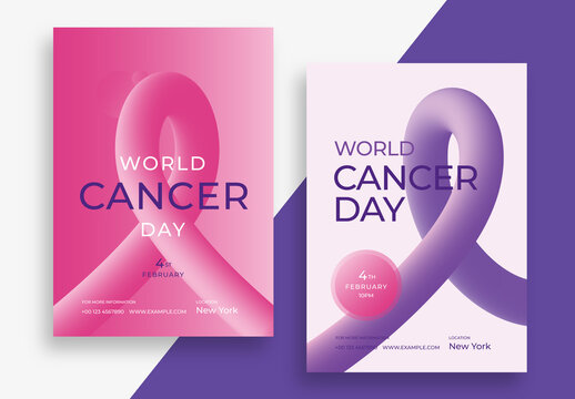 Breast World Cancer Day Poster Layout