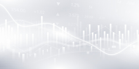 business vector illustration design Stock market charts or Forex trading charts for business and finance ideas.