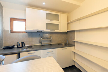 Kitchen interior with dining area