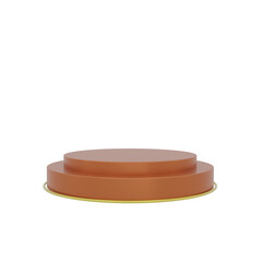 3D Rendering Isolated Background Luxury Style, stage podium stand, Minimalism pastel color podium winner concept.