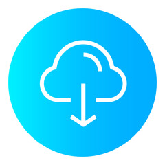 Cloud gradient icon