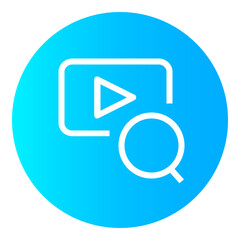 Find Video gradient icon