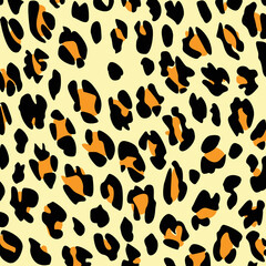 Leopard print pattern background. Leopard print vector illustration