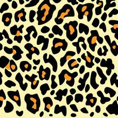Leopard print pattern background. Leopard print vector illustration