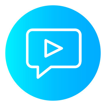 Video Chat gradient icon