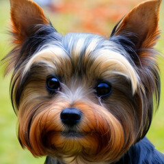 Adorable Yorkshire Terrier Puppy - A Closeup Look at His Sweet Face