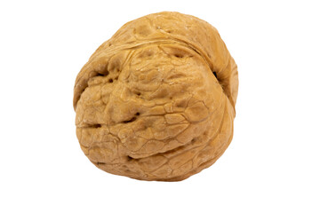 Obraz premium noix en gros plan isolé sur un fond blanc