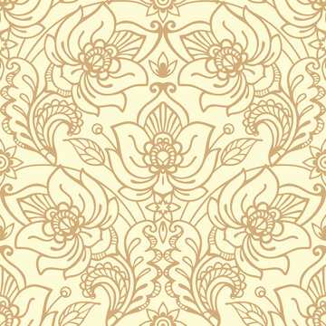 Ornate decorative flowers pattern