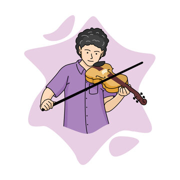 Man Playing Violin