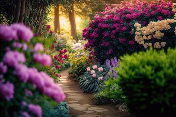 Fototapeta premium flowers in the garden