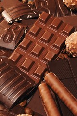 chocolate bar with hazelnuts