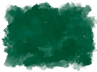 Green emerald watercolor spot background 