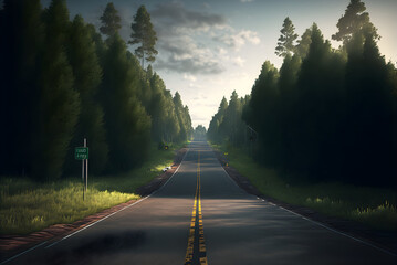 Road to the unknown concept art with generative ai