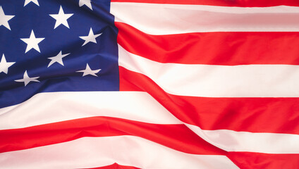 The National flag of the United States of America