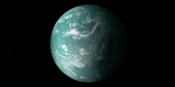 Full Surface of exoplanet Kepler 22b