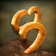 Coeurs stylis&eacute;s, symboles de l'amour