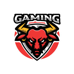 Fototapeta premium Bull mascot sport logo design