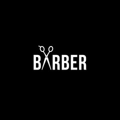 Barber logo or wordmark design