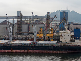 Obraz premium santos harbor in brasil, south america