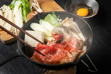 すきやき　Common sukiyaki Japanese foods
