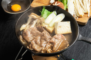 すきやき　Common sukiyaki Japanese foods