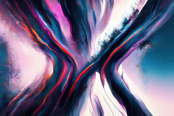 abstract colorful background, created with Generative AI technology	

