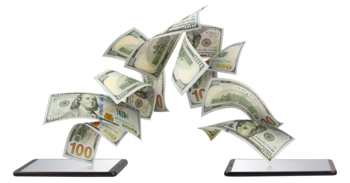 Online mobile money transfer cut out