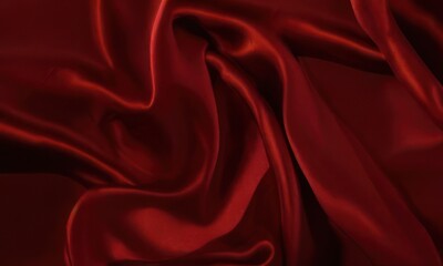 red satin cloth crated with generative ai