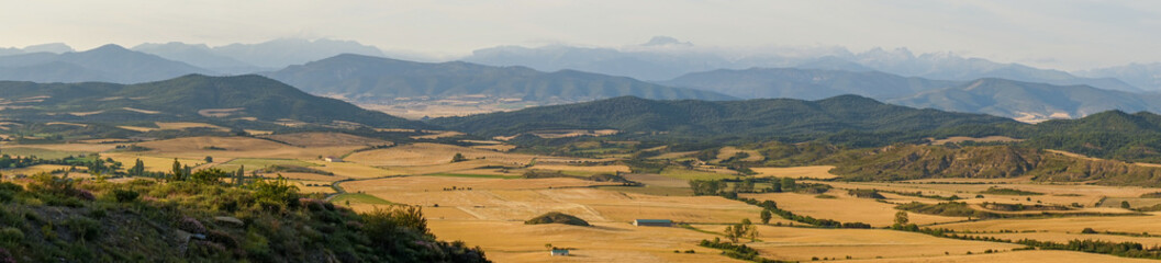 Naklejka premium view from the top of the Pyrenees mountains