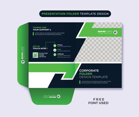 Business Presentation Folder Template For Corporate Office layout  design