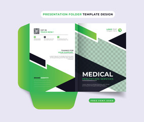 Creative business company presentation folder cover template design