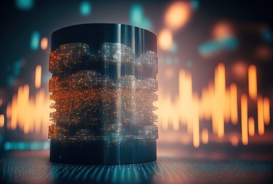 illustration of digital high technology idea for data mining concept	Generative Ai