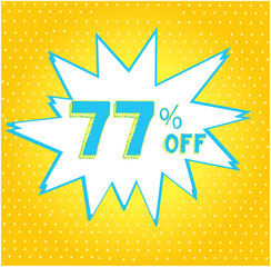 Fototapeta premium deals comic style discount promotion