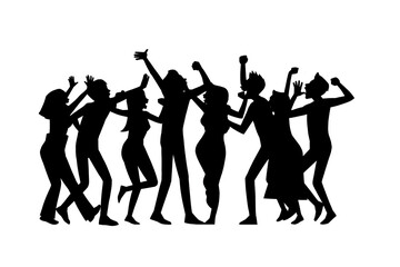 Fototapeta premium cheering people_shadow_002