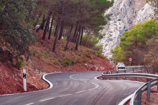 on the road