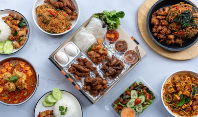 Mixed Thai Food Dishes