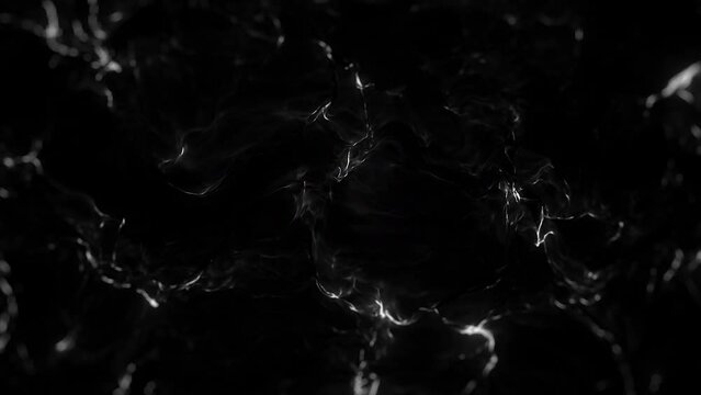 Black Water Flowing Texture Animation Loop/ 4k animation of an abstract black water fx flowing texture background with oil liquid patterns streaming seamless looping