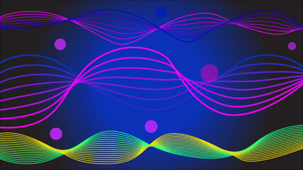 abstract background with waves