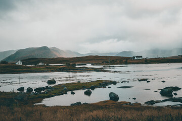 Majestic mountains in North Norway during autumn