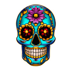 Skull Mexican Style, Día de Muertos