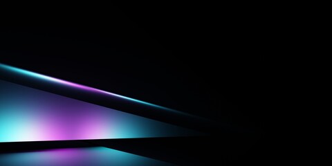 3d rendering of purple and blue abstract geometric background. Cyberpunk concept Scene for advertising, technology, show, banner, game, sport, business, metaverse. Sci-Fi Illustration. Product display