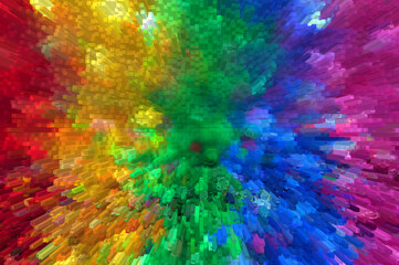 Naklejka na ściany i meble Abstract colorful rainbow background and template wallpaper design 