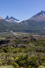 View from the viewpoint Mirador Rio Ibañez at the Carretera Austral in Patagonia, Chile